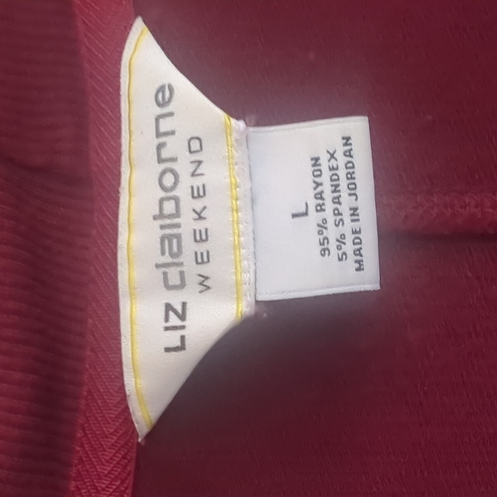 Liz Claiborne Open Red Cardigan - Picture 3 of 5